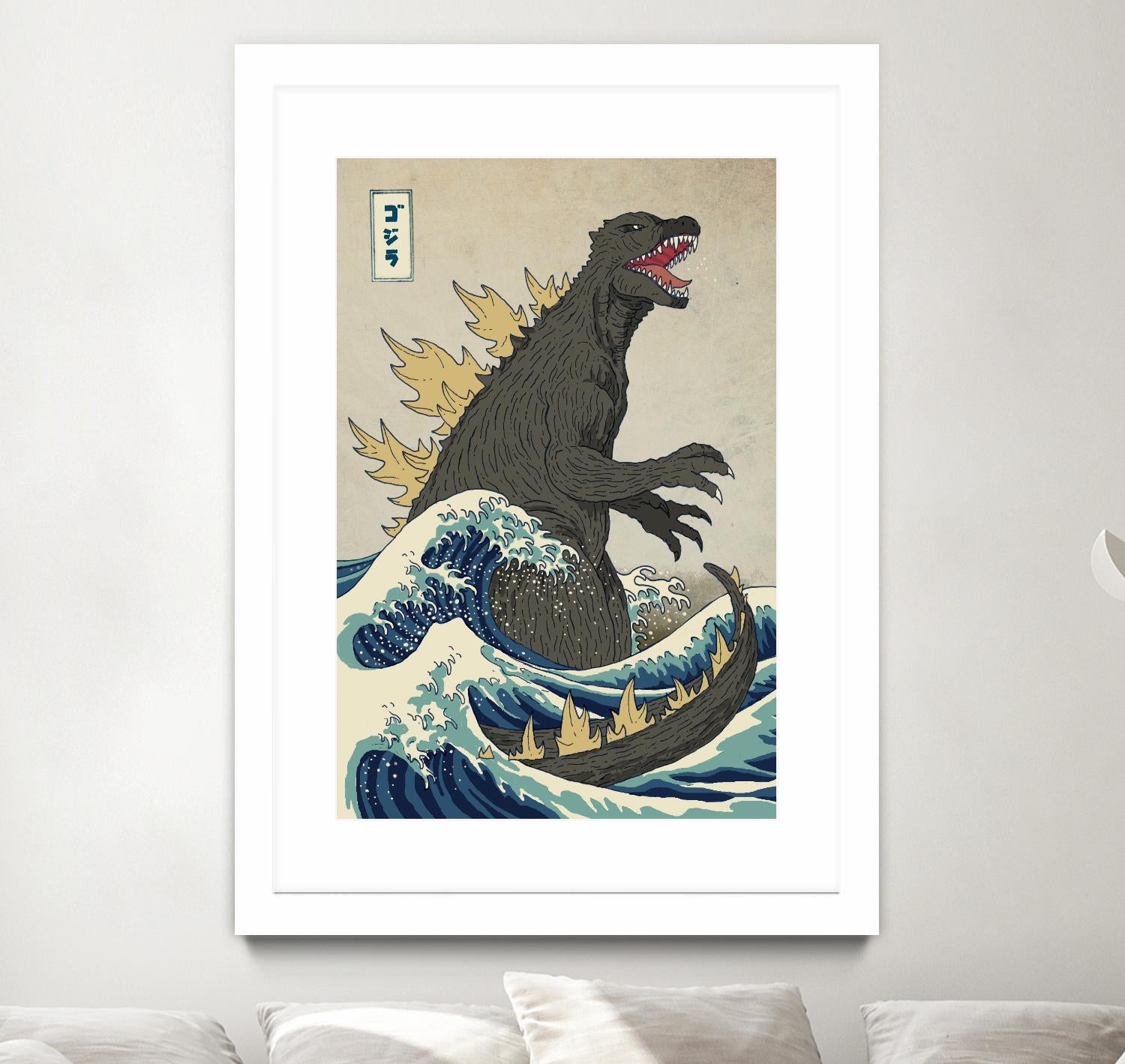 The Great Monster off Kanagawa by Michael Buxton on GIANT ART - multicolor urban/pop surrealism; contemporary