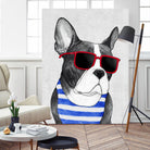 Frenchie Summer Style by Barruf on GIANT ART - multicolor urban/pop surrealism; animals