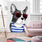 Frenchie Summer Style by Barruf on GIANT ART - multicolor urban/pop surrealism; animals