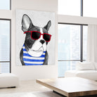 Frenchie Summer Style by Barruf on GIANT ART - multicolor urban/pop surrealism; animals