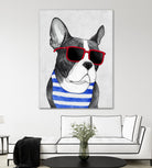 Frenchie Summer Style by Barruf on GIANT ART - multicolor urban/pop surrealism; animals