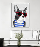 Frenchie Summer Style by Barruf on GIANT ART - multicolor urban/pop surrealism; animals