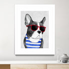 Frenchie Summer Style by Barruf on GIANT ART - multicolor urban/pop surrealism; animals