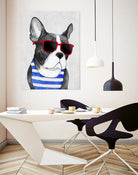 Frenchie Summer Style by Barruf on GIANT ART - multicolor urban/pop surrealism; animals