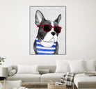 Frenchie Summer Style by Barruf on GIANT ART - multicolor urban/pop surrealism; animals