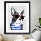 Frenchie Summer Style by Barruf on GIANT ART - multicolor urban/pop surrealism; animals