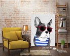 Frenchie Summer Style by Barruf on GIANT ART - multicolor urban/pop surrealism; animals