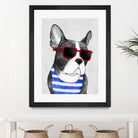 Frenchie Summer Style by Barruf on GIANT ART - multicolor urban/pop surrealism; animals