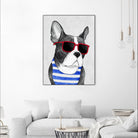 Frenchie Summer Style by Barruf on GIANT ART - multicolor urban/pop surrealism; animals