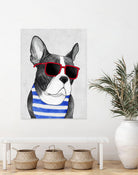 Frenchie Summer Style by Barruf on GIANT ART - multicolor urban/pop surrealism; animals