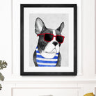 Frenchie Summer Style by Barruf on GIANT ART - multicolor urban/pop surrealism; animals