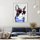 Frenchie Summer Style by Barruf on GIANT ART - multicolor urban/pop surrealism; animals