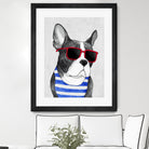 Frenchie Summer Style by Barruf on GIANT ART - multicolor urban/pop surrealism; animals