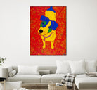 Feisty Jack Russell by Angela Bond on GIANT ART - multicolor animals; contemporary