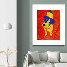 Feisty Jack Russell by Angela Bond on GIANT ART - multicolor animals; contemporary