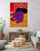 Let Sleeping Dogs Lie by Angela Bond on GIANT ART - multicolor animals; contemporary