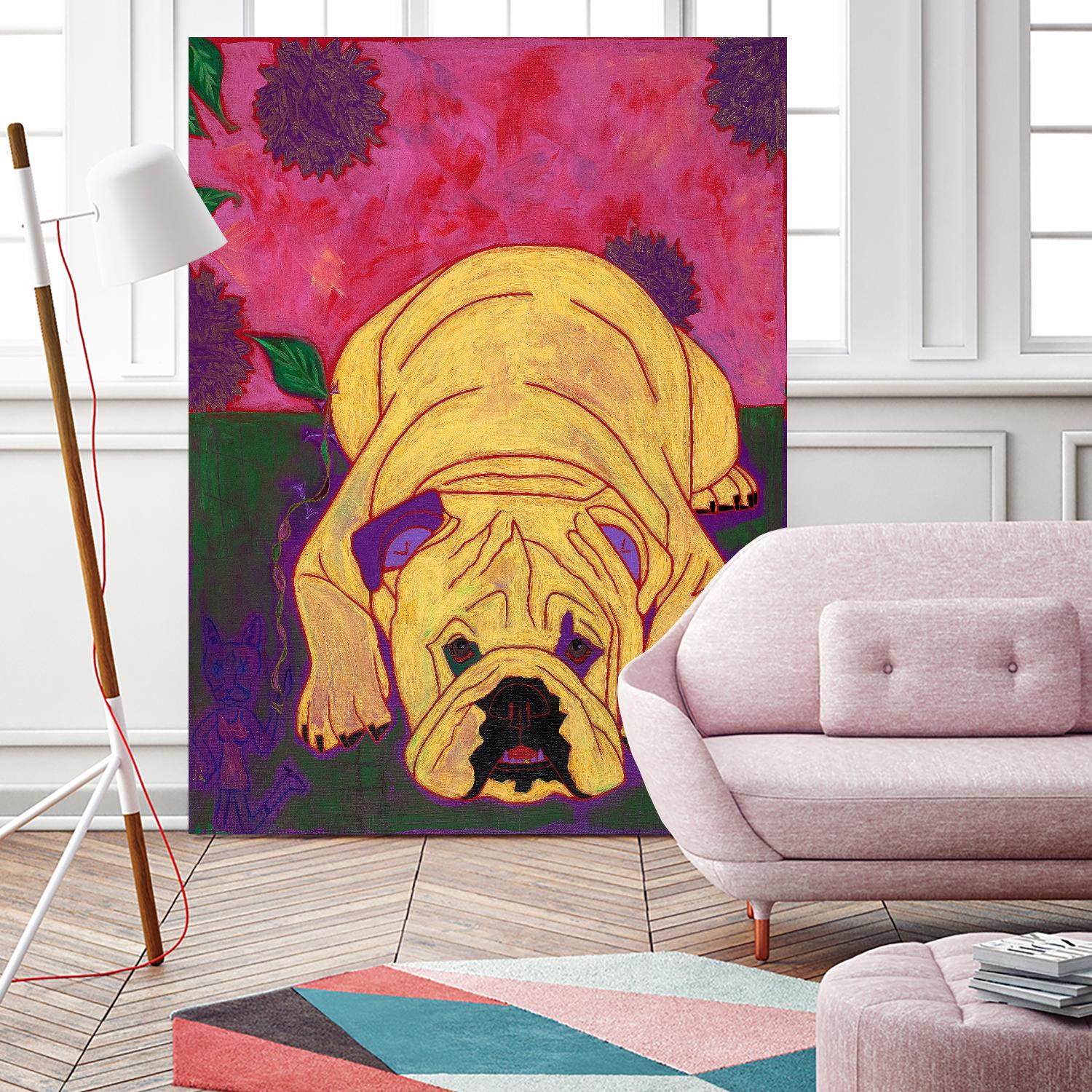 Lounge Lizard by Angela Bond on GIANT ART - multicolor animals; contemporary