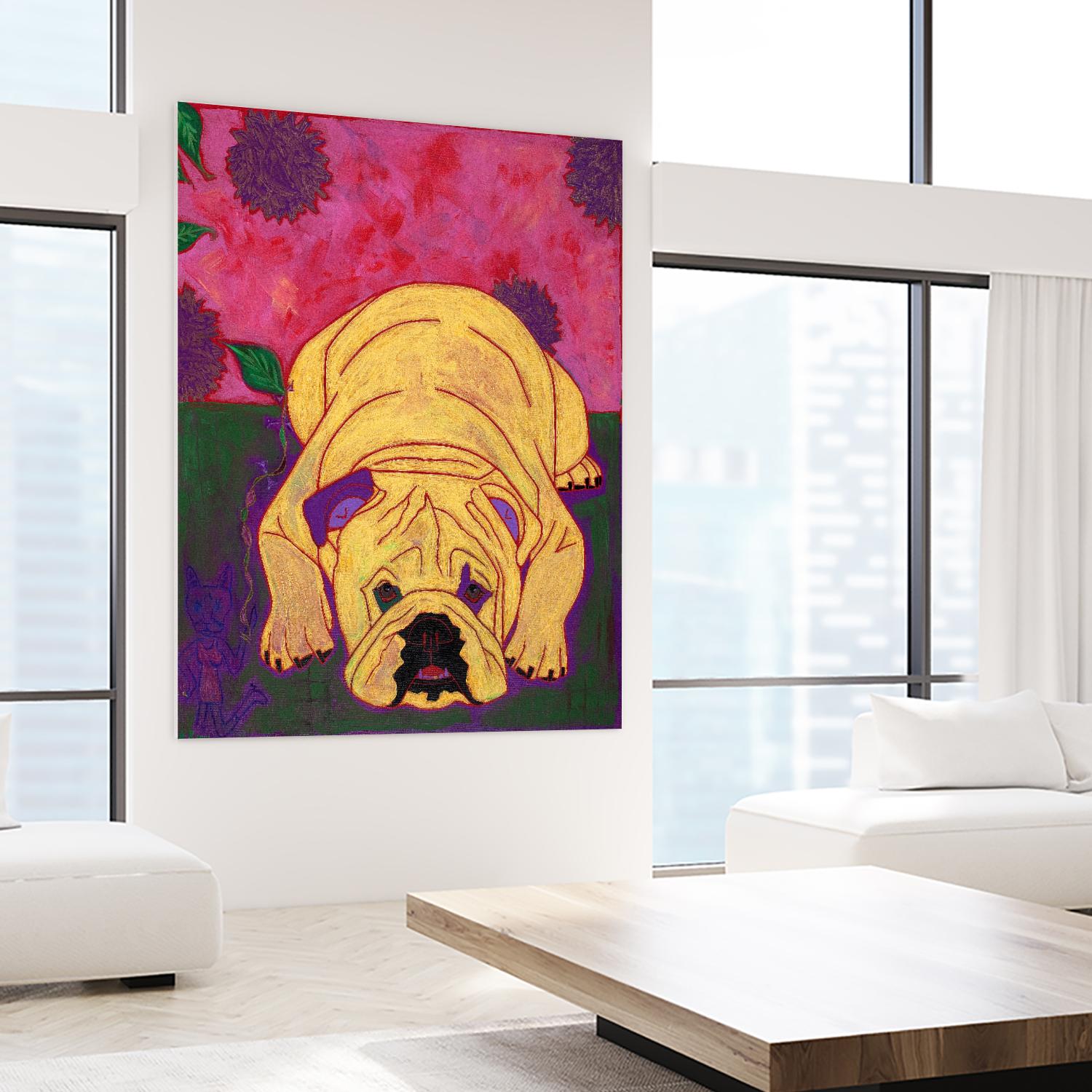 Lounge Lizard by Angela Bond on GIANT ART - multicolor animals; contemporary