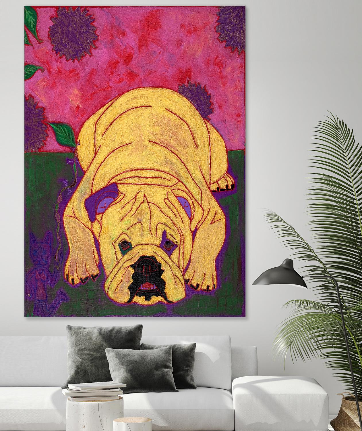 Lounge Lizard by Angela Bond on GIANT ART - multicolor animals; contemporary