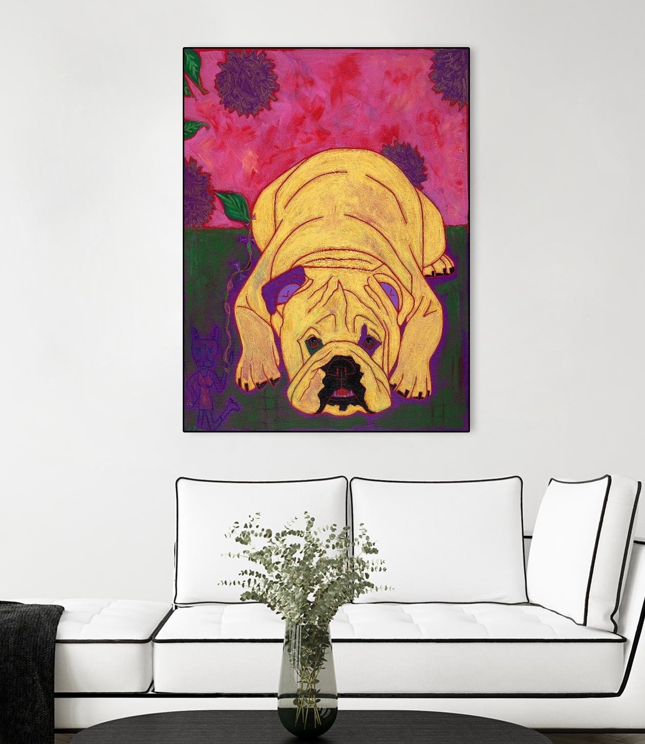 Lounge Lizard by Angela Bond on GIANT ART - multicolor animals; contemporary