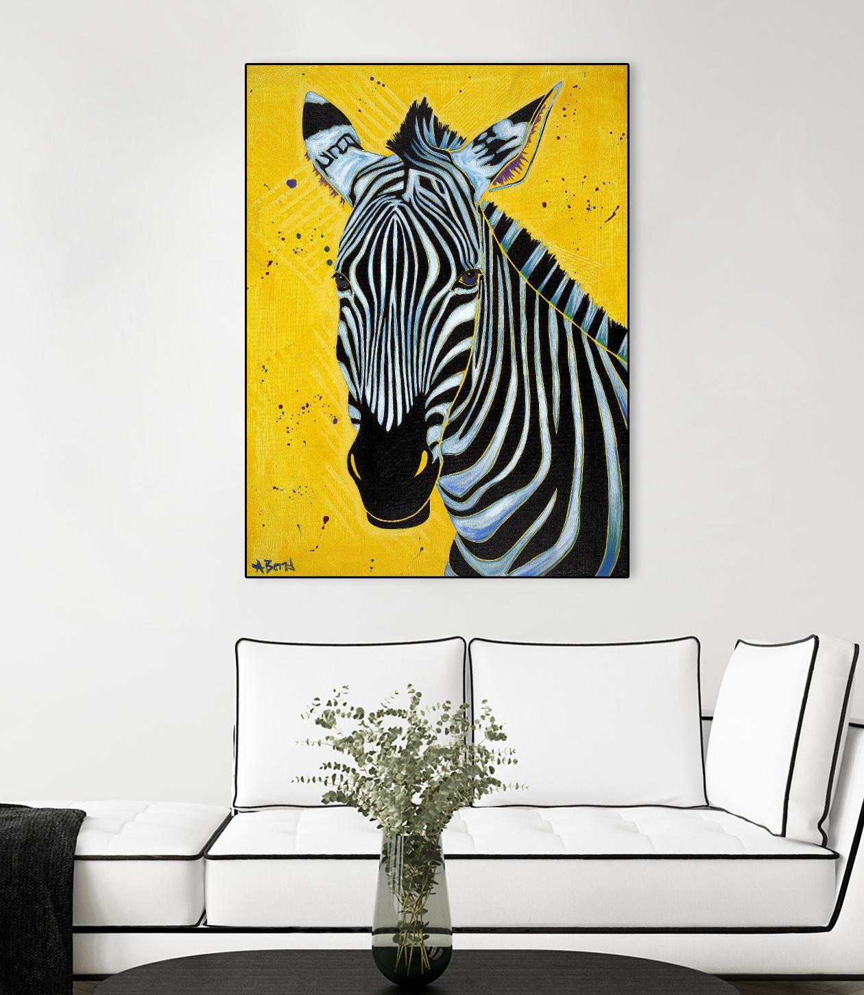 Zebra by Angela Bond on GIANT ART - multicolor animals; contemporary