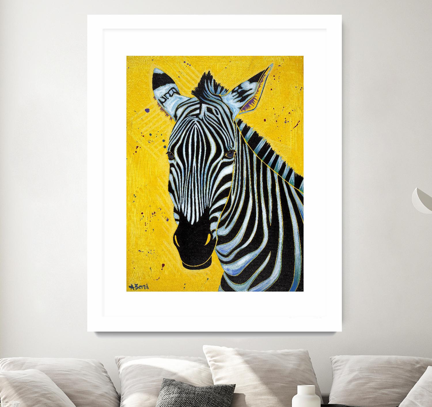 Zebra by Angela Bond on GIANT ART - multicolor animals; contemporary