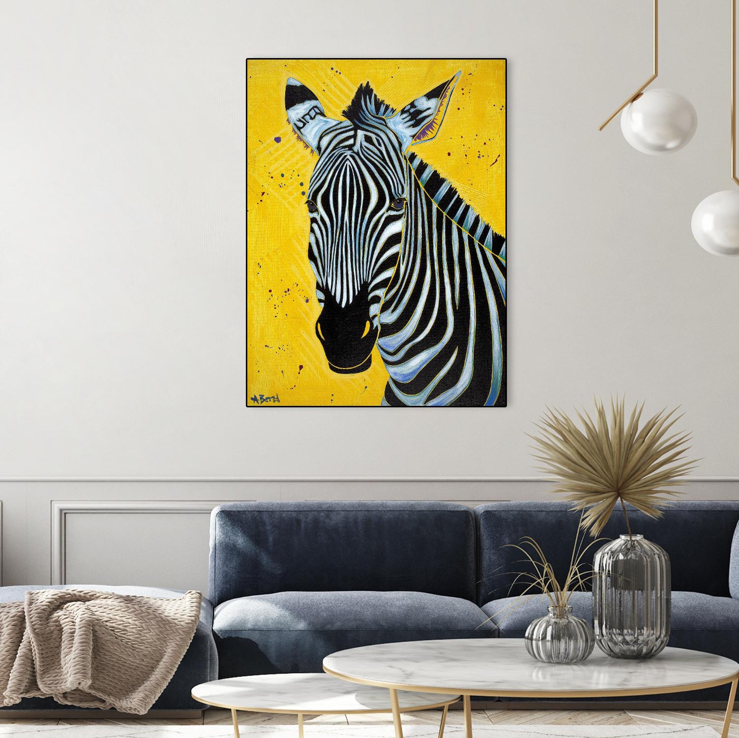 Zebra by Angela Bond on GIANT ART - multicolor animals; contemporary
