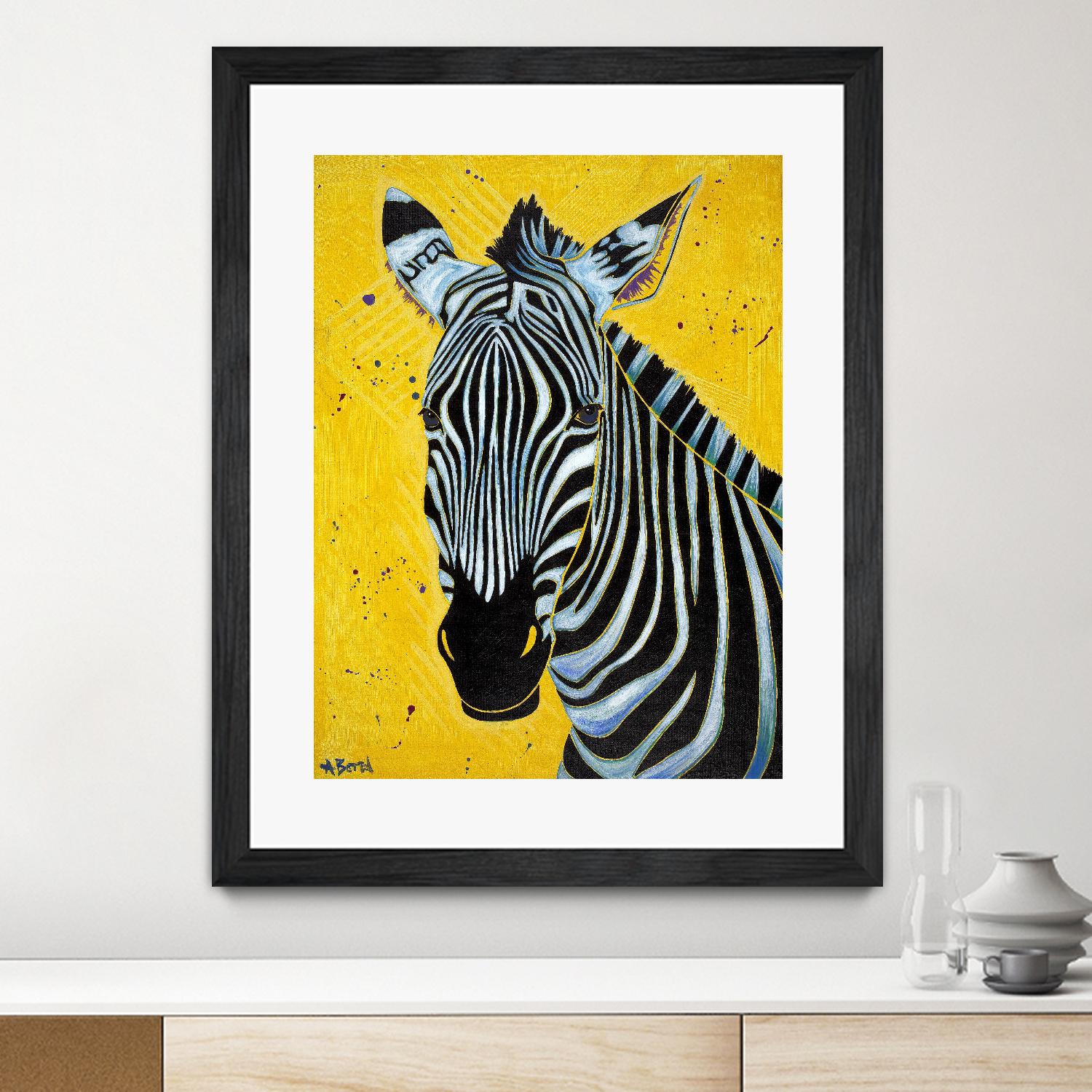 Zebra by Angela Bond on GIANT ART - multicolor animals; contemporary