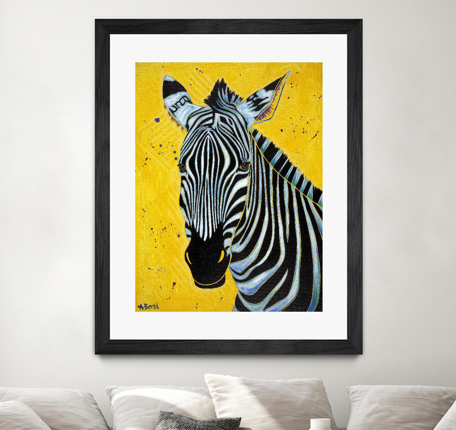 Zebra by Angela Bond on GIANT ART - multicolor animals; contemporary