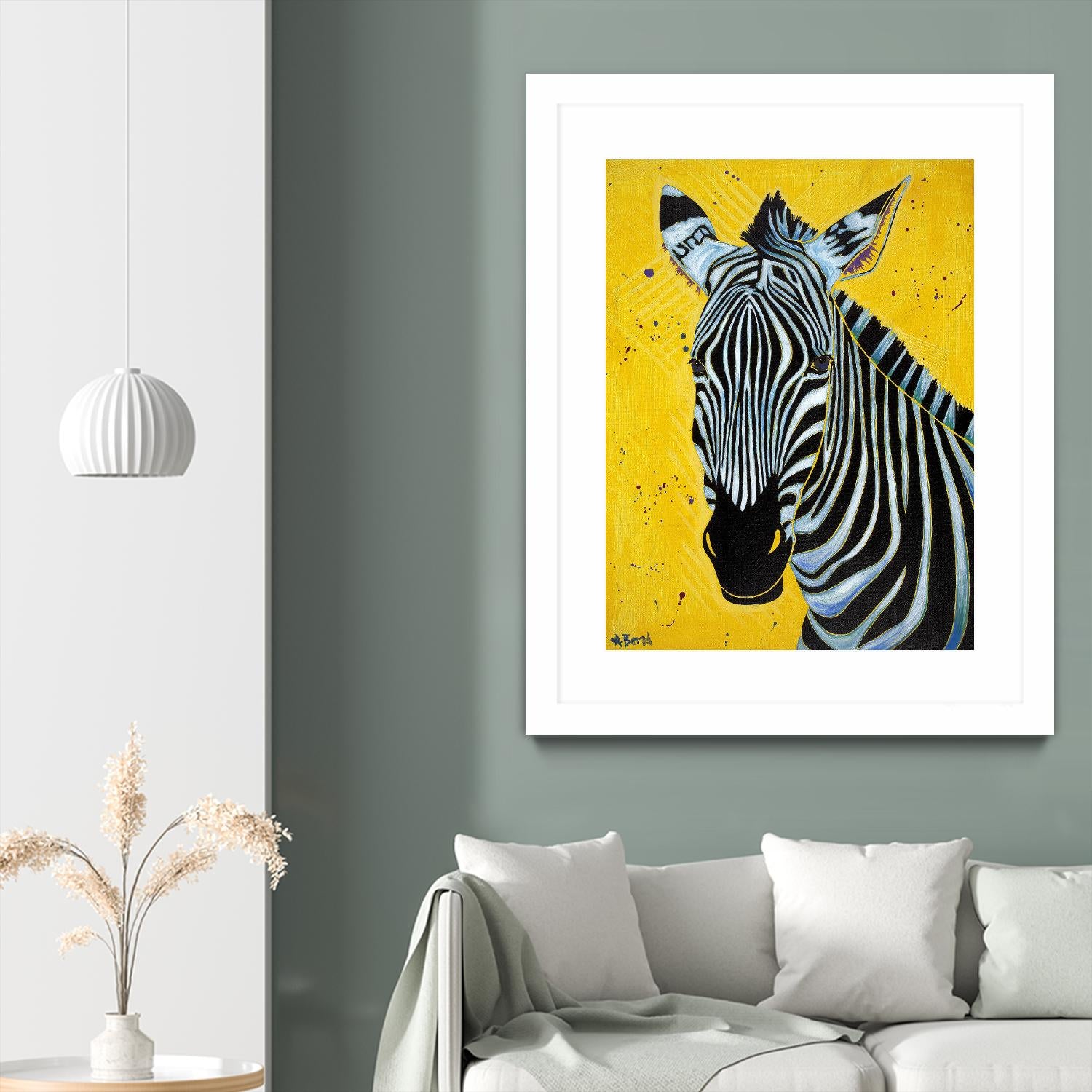 Zebra by Angela Bond on GIANT ART - multicolor animals; contemporary