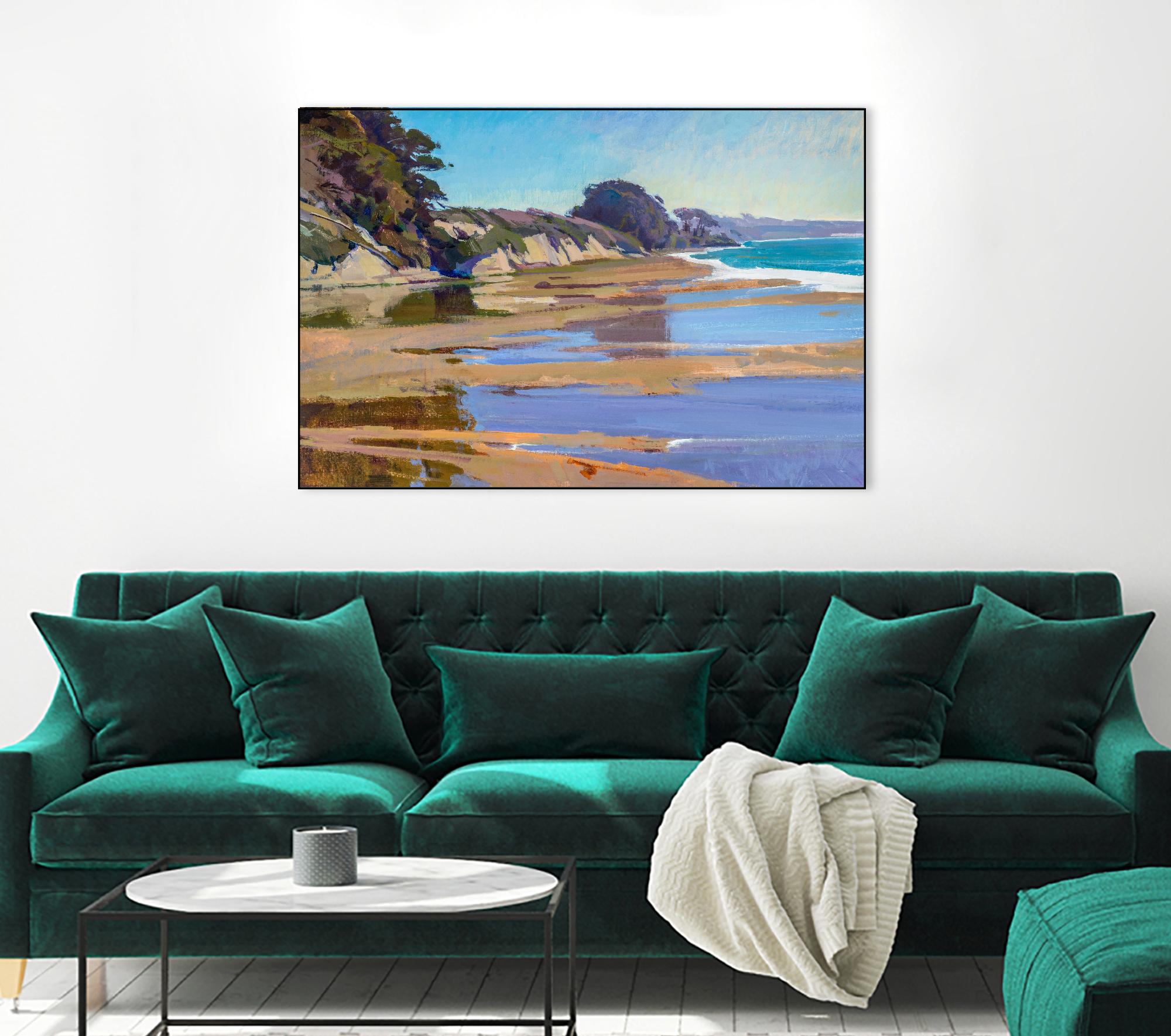 October High Tide by Marcia Burtt on GIANT ART - multicolor coastal; landscapes; contemporary