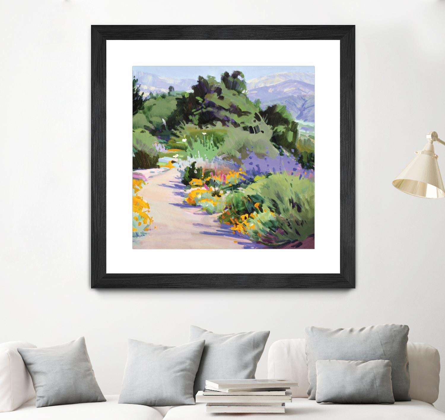 Path through the Poppies by Marcia Burtt on GIANT ART - multicolor landscapes; contemporary