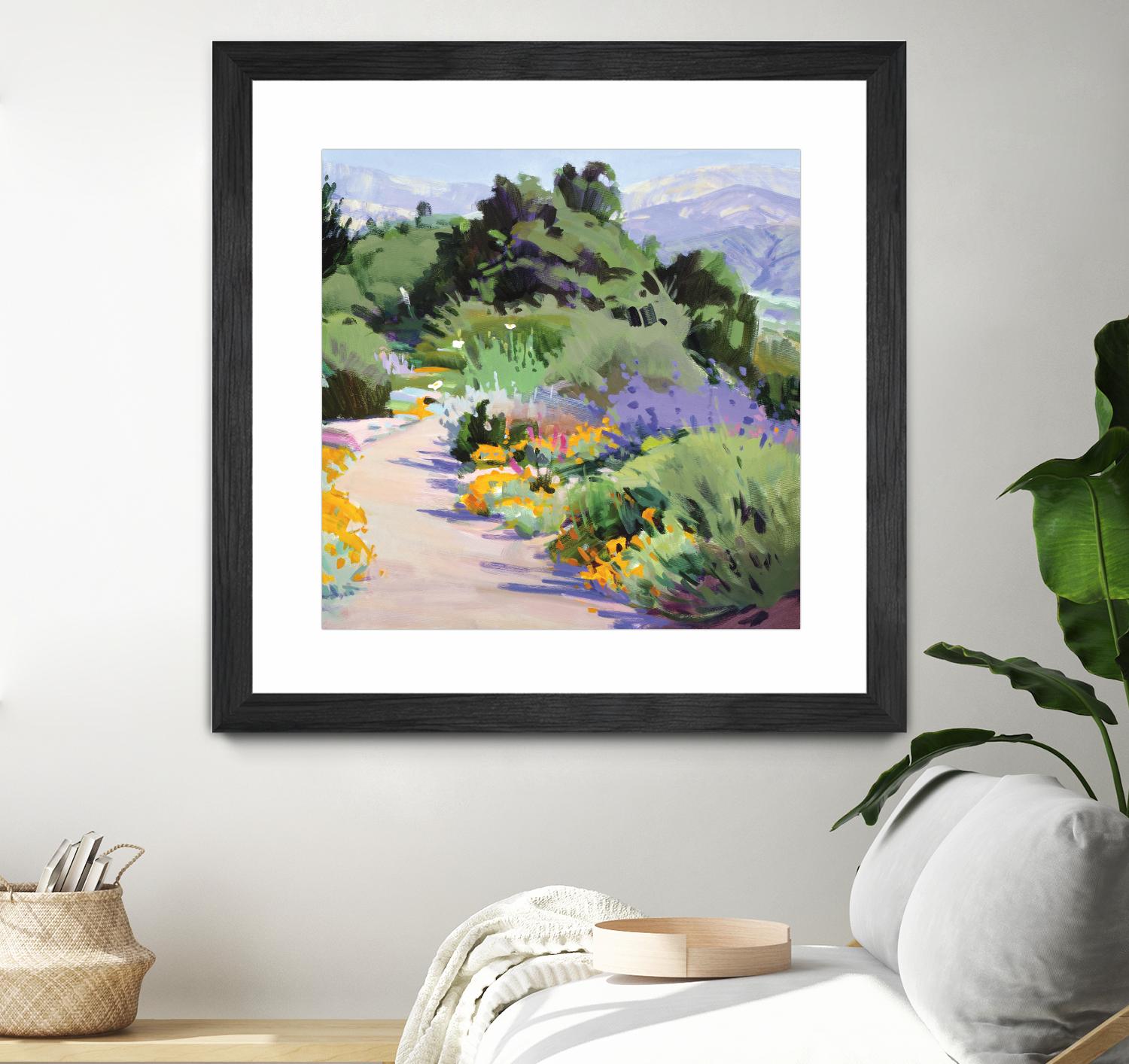 Path through the Poppies by Marcia Burtt on GIANT ART - multicolor landscapes; contemporary