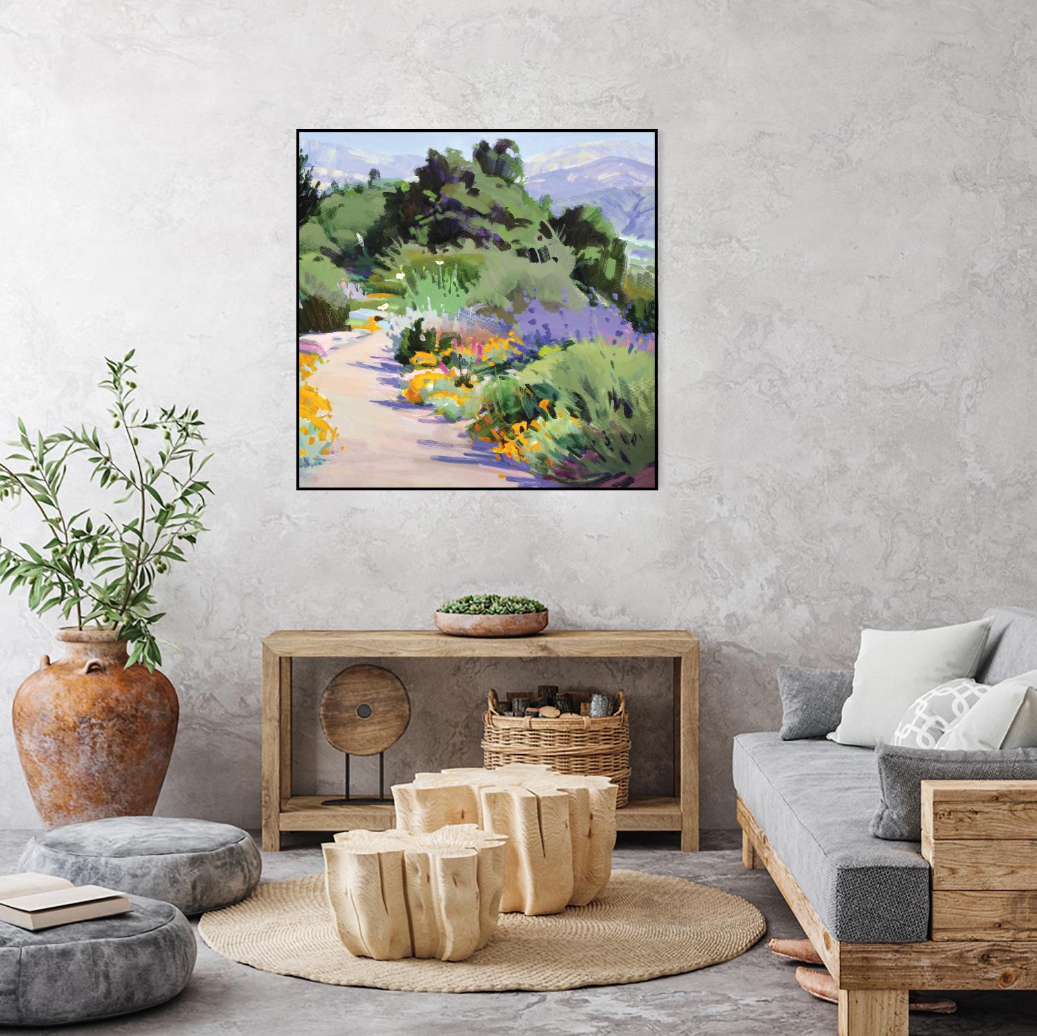 Path through the Poppies by Marcia Burtt on GIANT ART - multicolor landscapes; contemporary