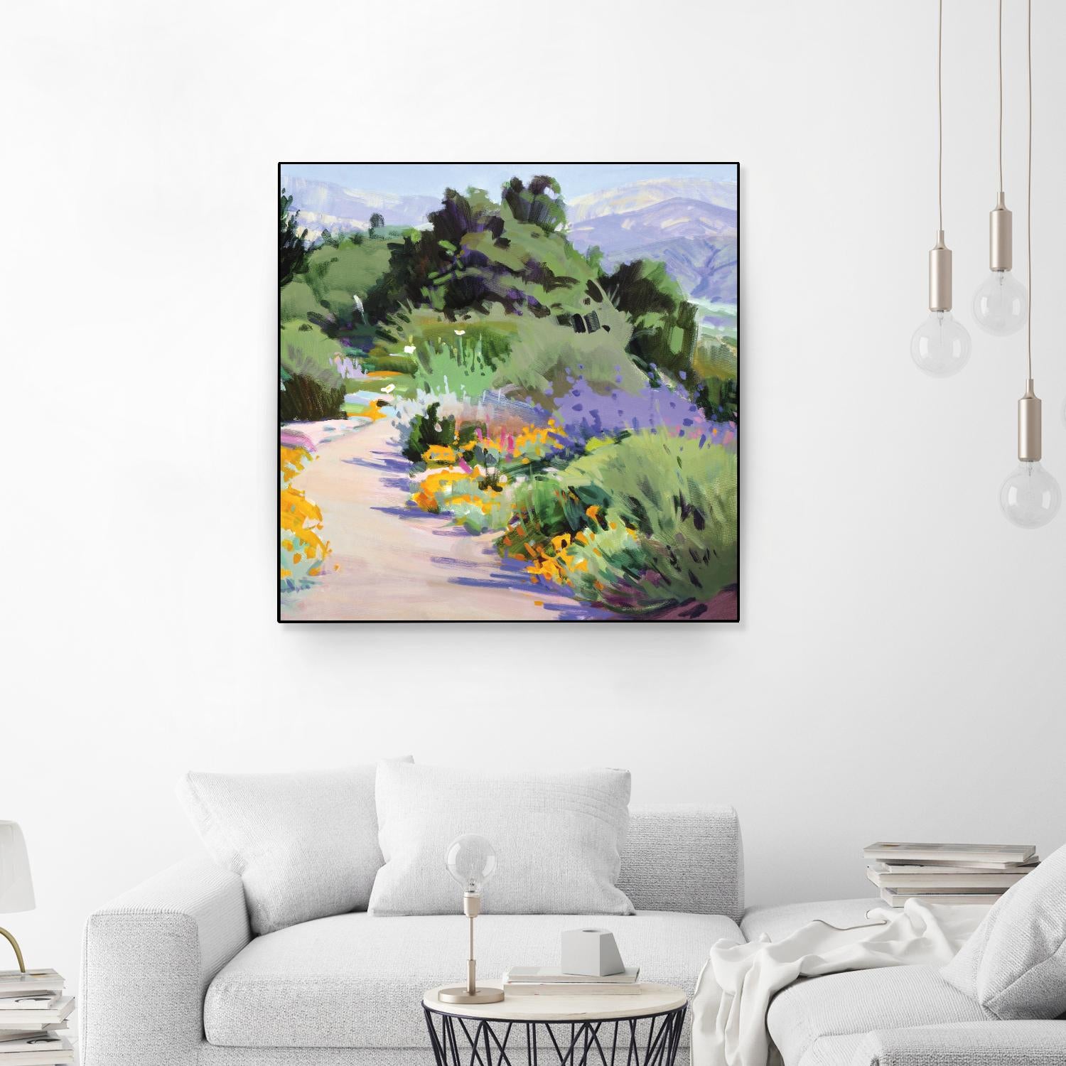 Path through the Poppies by Marcia Burtt on GIANT ART - multicolor landscapes; contemporary