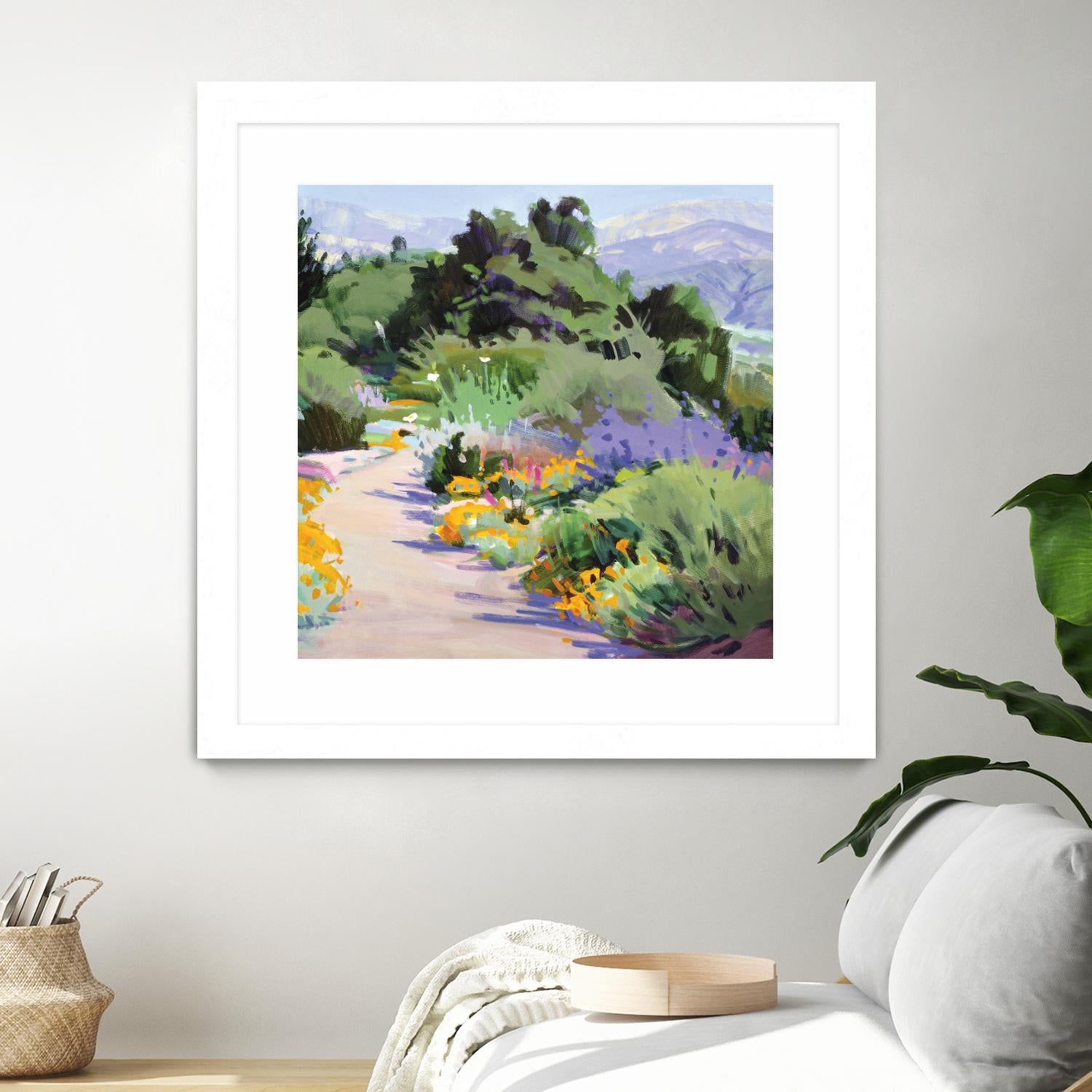 Path through the Poppies by Marcia Burtt on GIANT ART - multicolor landscapes; contemporary