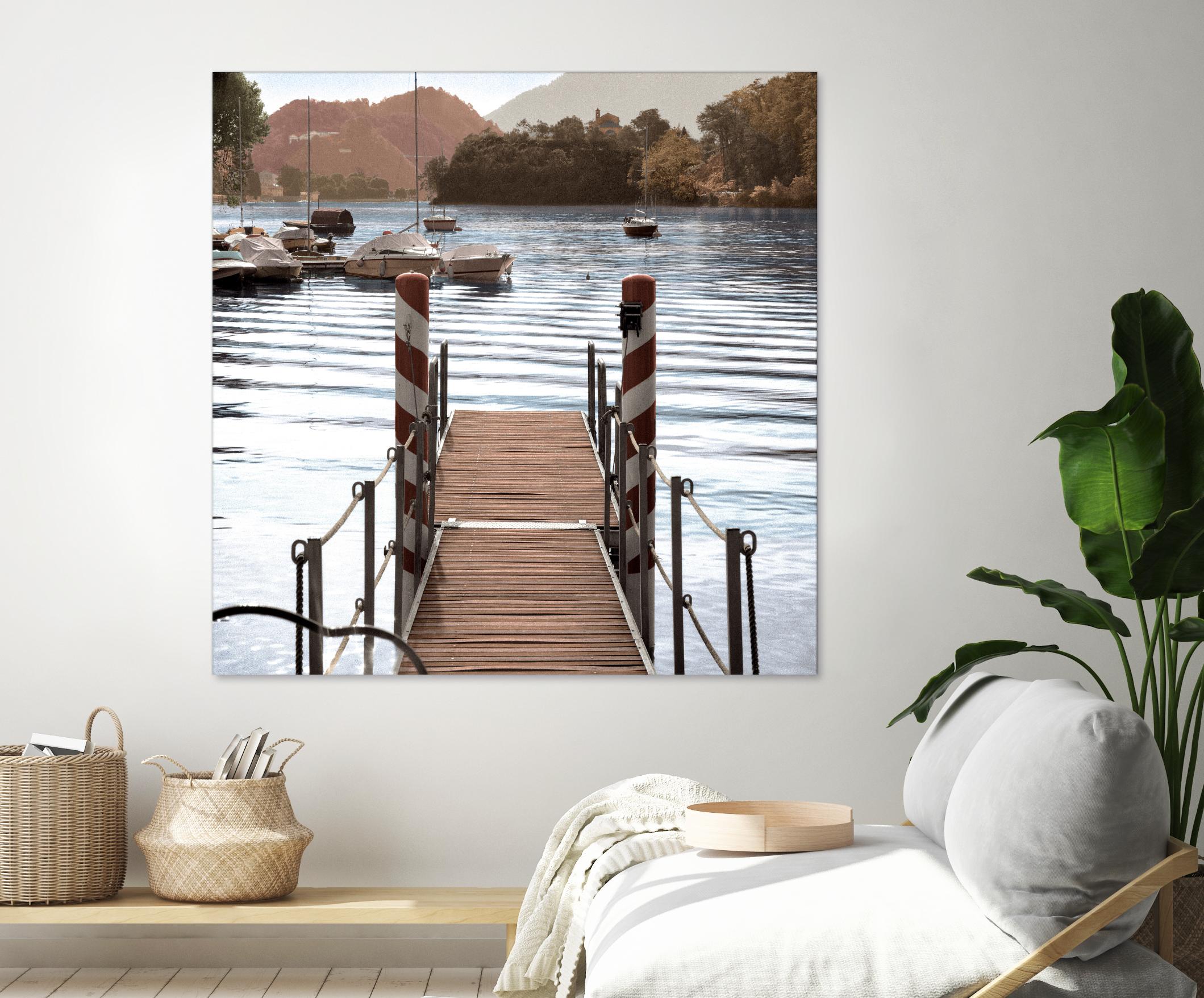 Island Harbor Pier by Alan Blaustein on GIANT ART - multicolor photography; landscapes; coastal