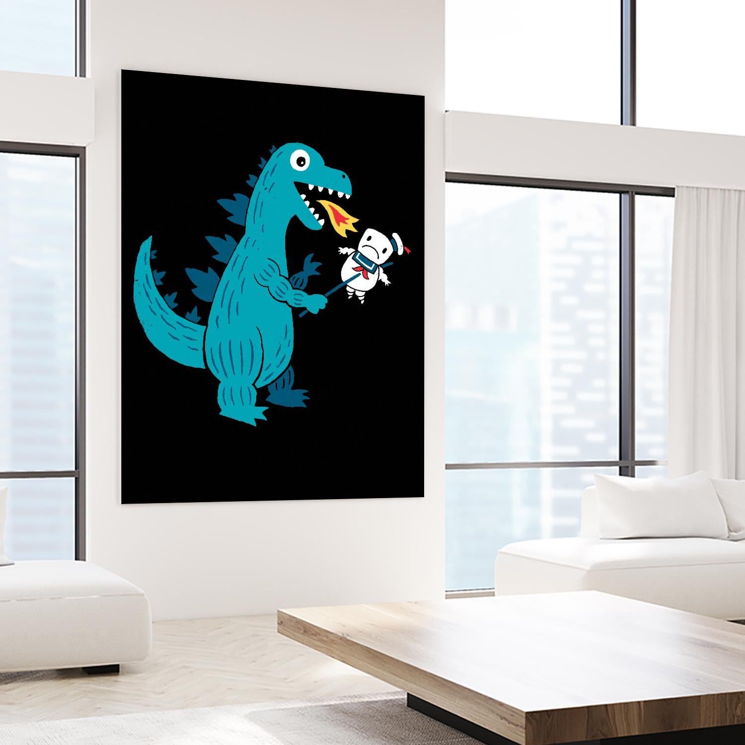 Everyone Loves Marshmallows by Michael Buxton on GIANT ART - multicolor urban/pop surrealism; novelty