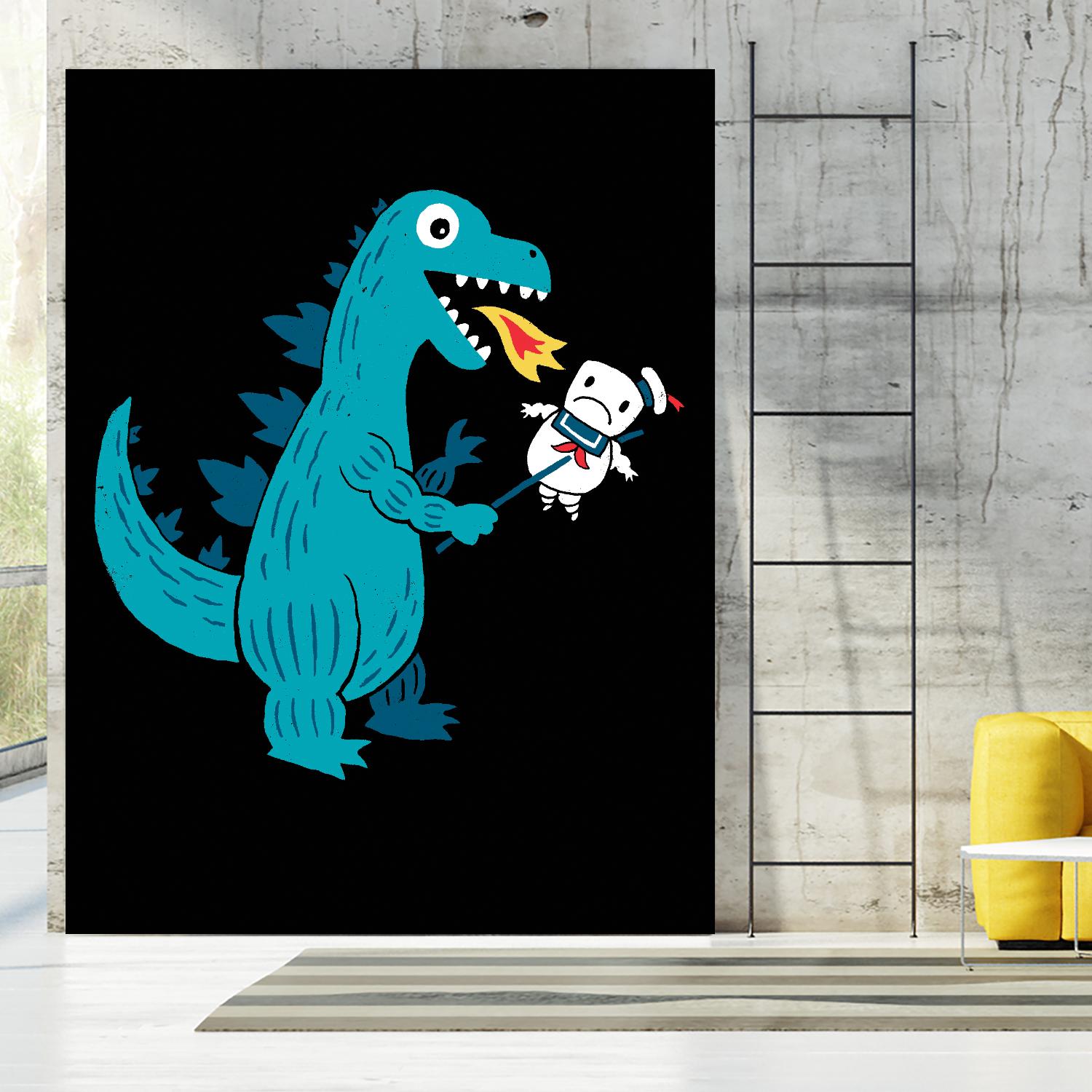 Everyone Loves Marshmallows by Michael Buxton on GIANT ART - multicolor urban/pop surrealism; novelty