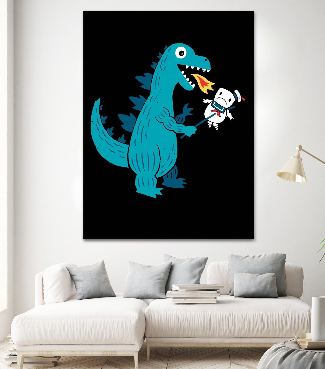 Everyone Loves Marshmallows by Michael Buxton on GIANT ART - multicolor urban/pop surrealism; novelty