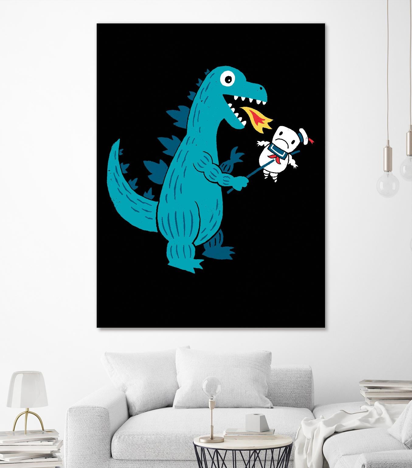 Everyone Loves Marshmallows by Michael Buxton on GIANT ART - multicolor urban/pop surrealism; novelty