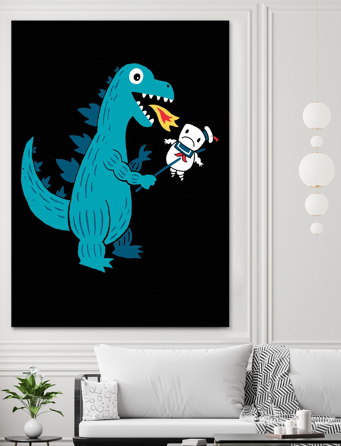 Everyone Loves Marshmallows by Michael Buxton on GIANT ART - multicolor urban/pop surrealism; novelty