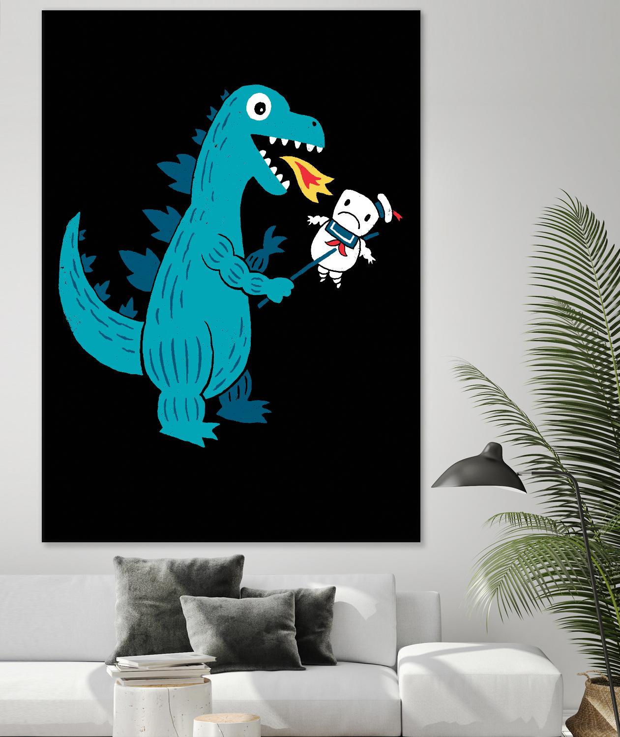 Everyone Loves Marshmallows by Michael Buxton on GIANT ART - multicolor urban/pop surrealism; novelty