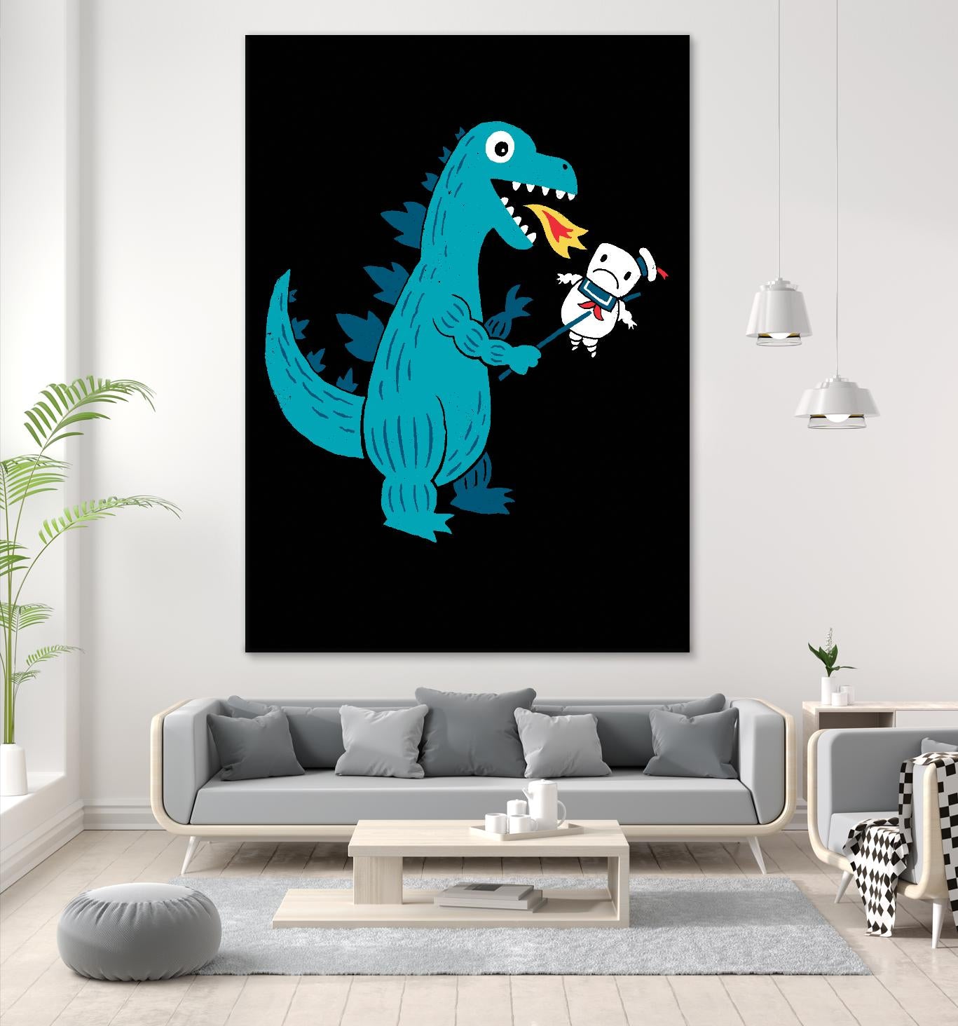 Everyone Loves Marshmallows by Michael Buxton on GIANT ART - multicolor urban/pop surrealism; novelty