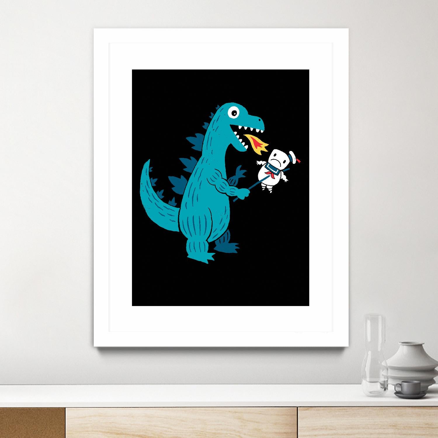 Everyone Loves Marshmallows by Michael Buxton on GIANT ART - multicolor urban/pop surrealism; novelty