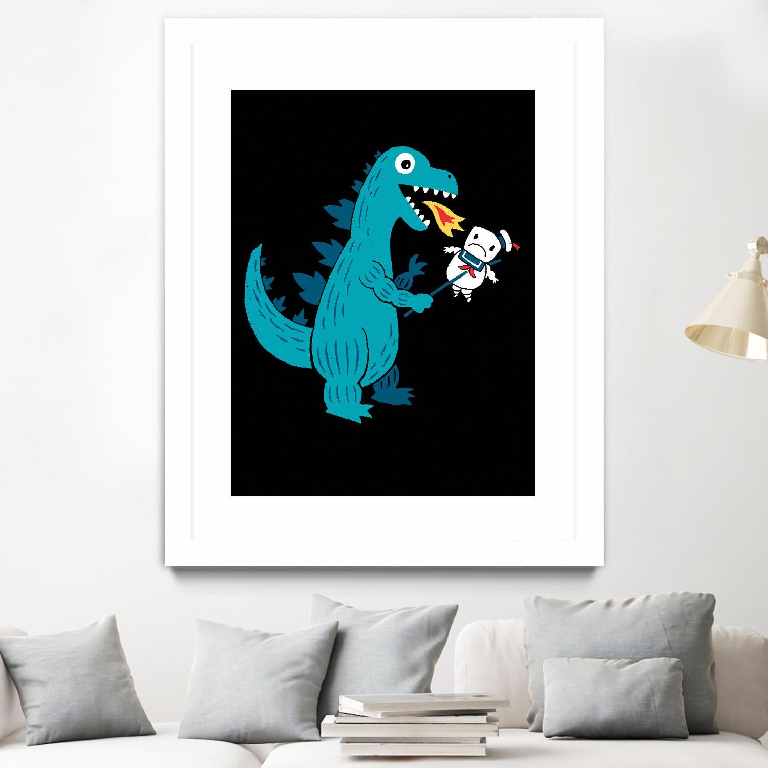 Everyone Loves Marshmallows by Michael Buxton on GIANT ART - multicolor urban/pop surrealism; novelty