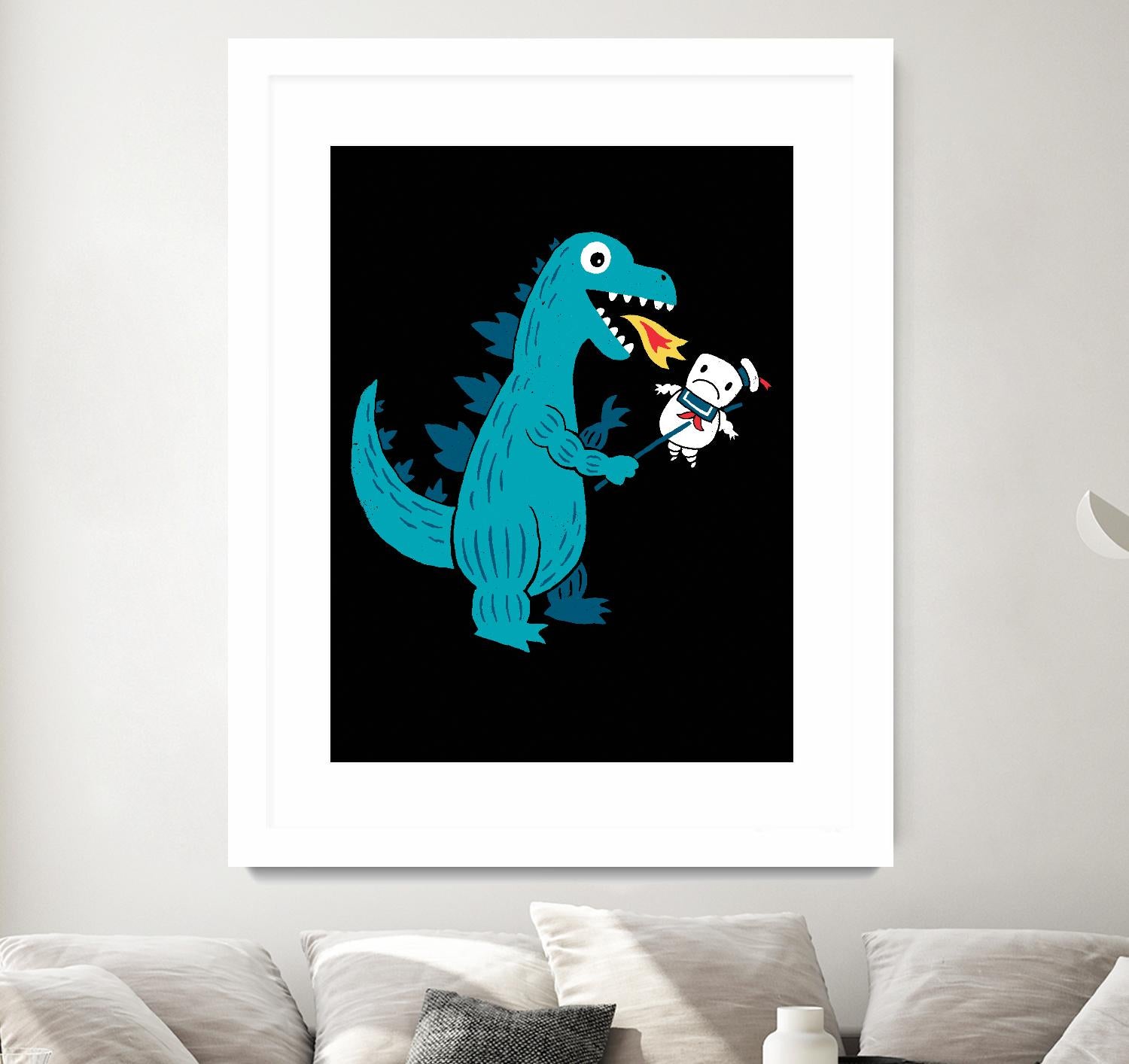 Everyone Loves Marshmallows by Michael Buxton on GIANT ART - multicolor urban/pop surrealism; novelty