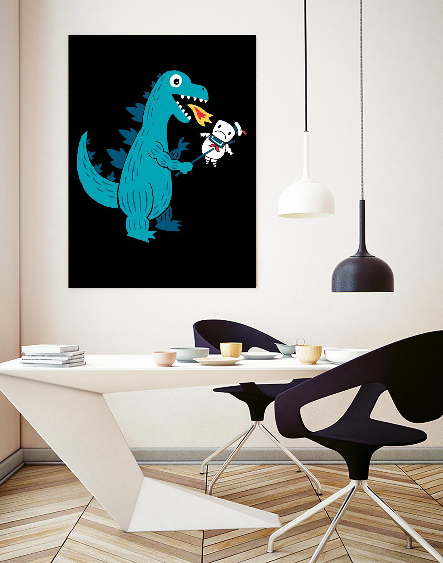 Everyone Loves Marshmallows by Michael Buxton on GIANT ART - multicolor urban/pop surrealism; novelty