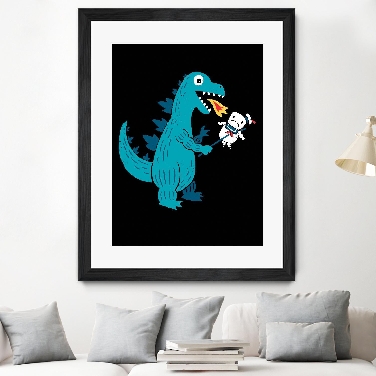 Everyone Loves Marshmallows by Michael Buxton on GIANT ART - multicolor urban/pop surrealism; novelty