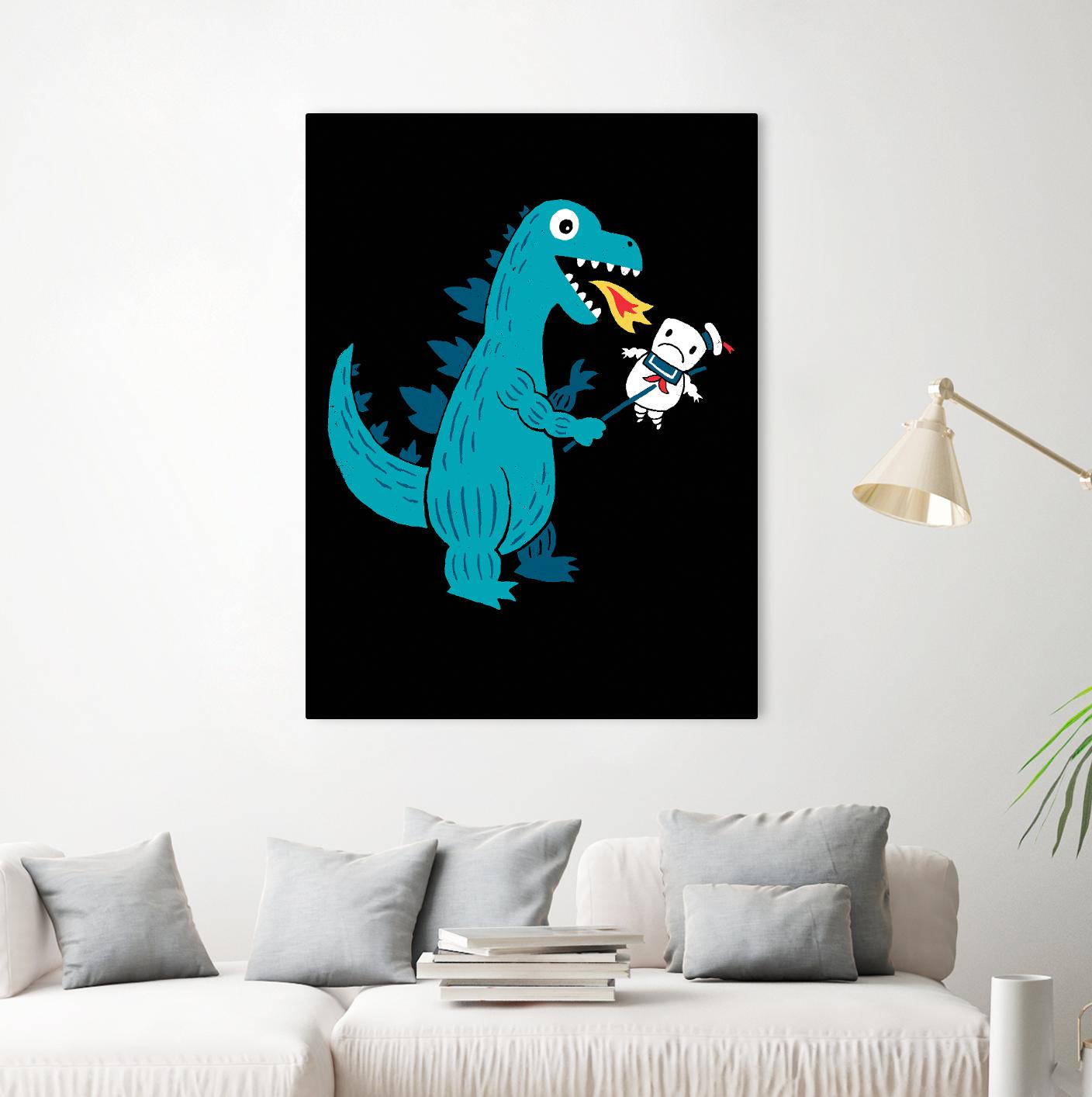 Everyone Loves Marshmallows by Michael Buxton on GIANT ART - multicolor urban/pop surrealism; novelty